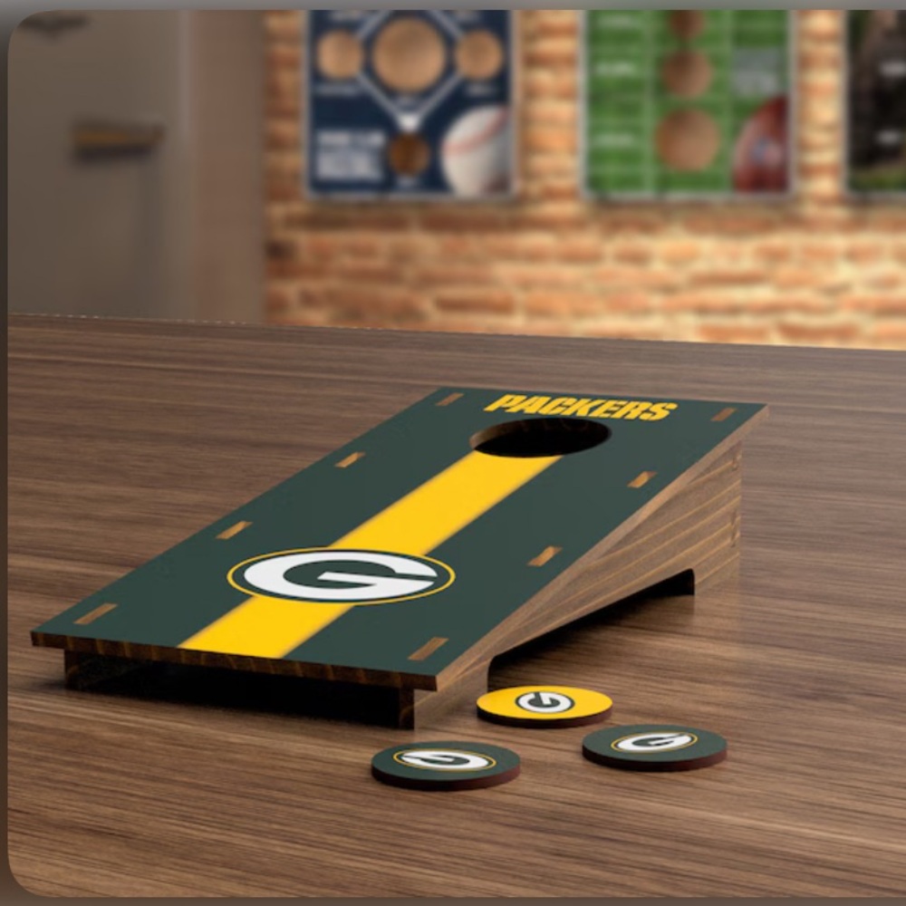 NFL Desktop Green Bay Packers Corn Hole Game
